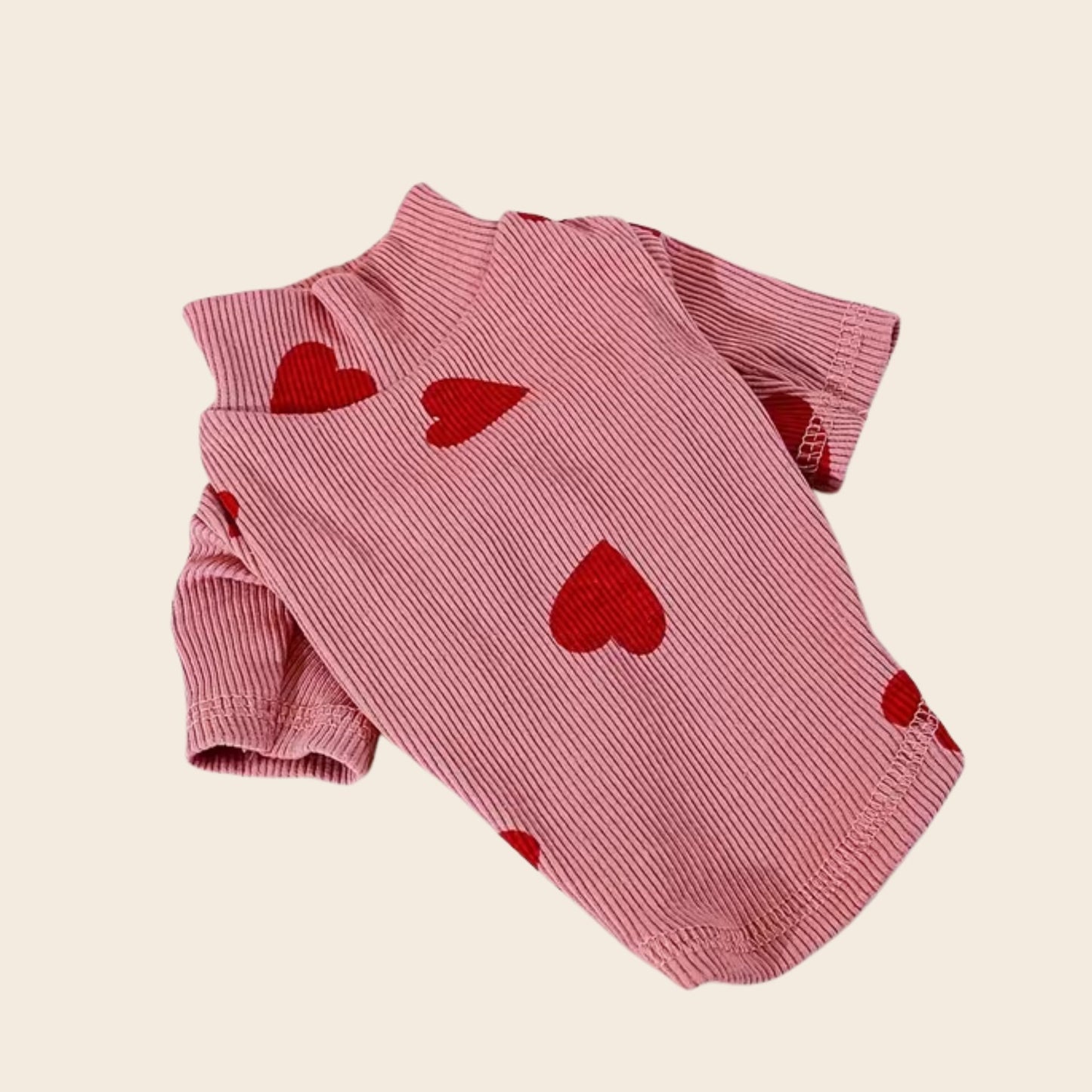 Ribbed Hearts Sweatshirt